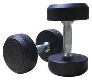 Rubber Dumbbell – Round – Jay Bhavani Fitness Solutions